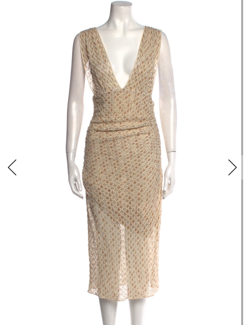 Missoni Metallic Knit Midi Dress IT42